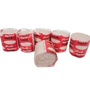 NWT Vintage Bucilla Pure Wool Latch Hook Rug Yarn Light Pink Color 35 Lot‎ of 6